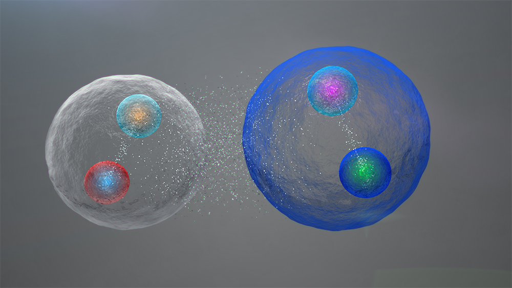 illustration of loosely-bound tetraquarks
