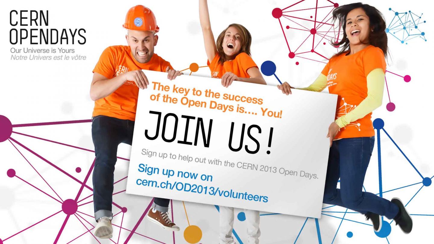 Sign up now to volunteer for the CERN Open Days