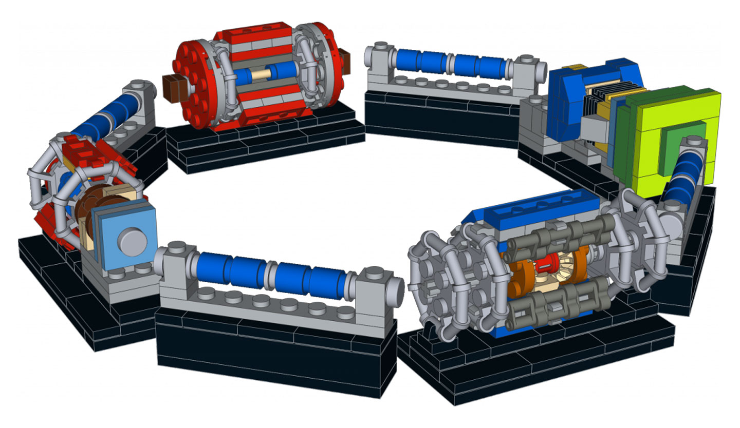 Build your own tiny Lego LHC