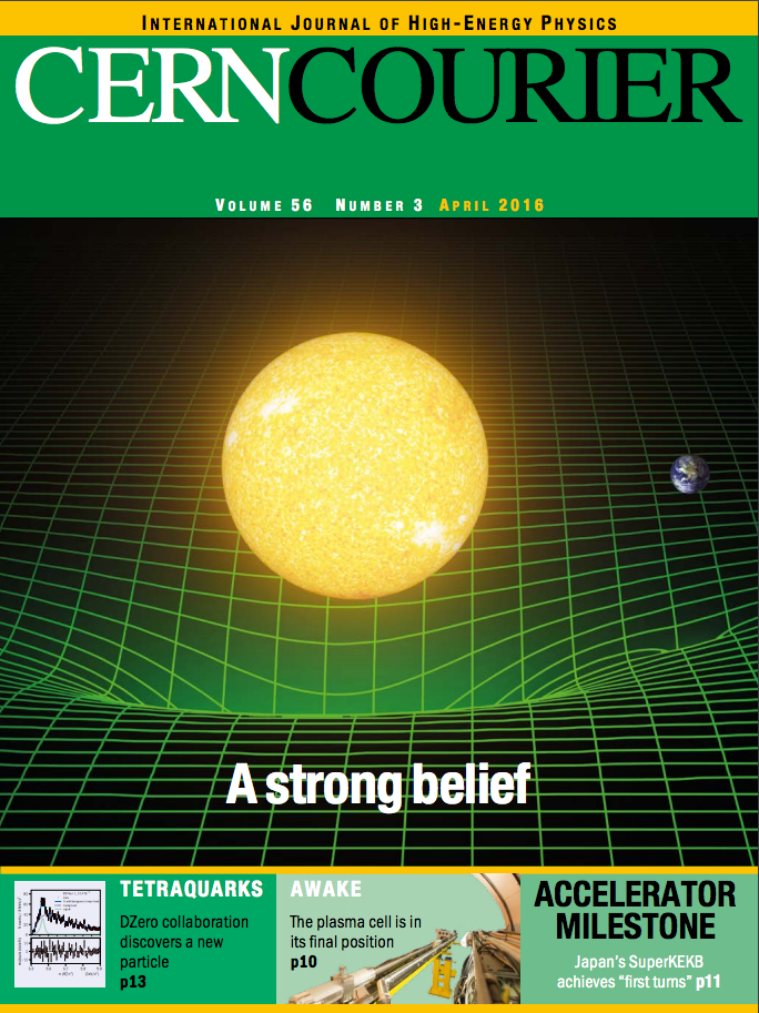 CERN Courier Volume 56, Number 3, April 2016