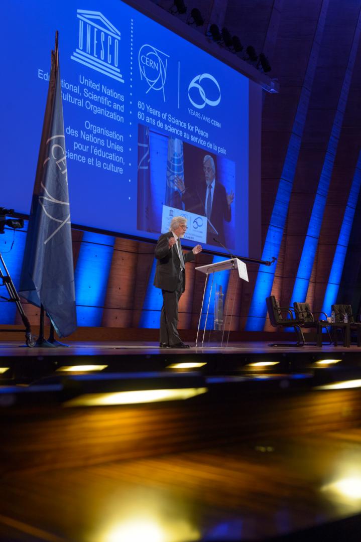 CERN Director General, Rolf Heuer at CERN - UNESCO ceremony in Paris. (Image: Brice, Maximilien: CERN)