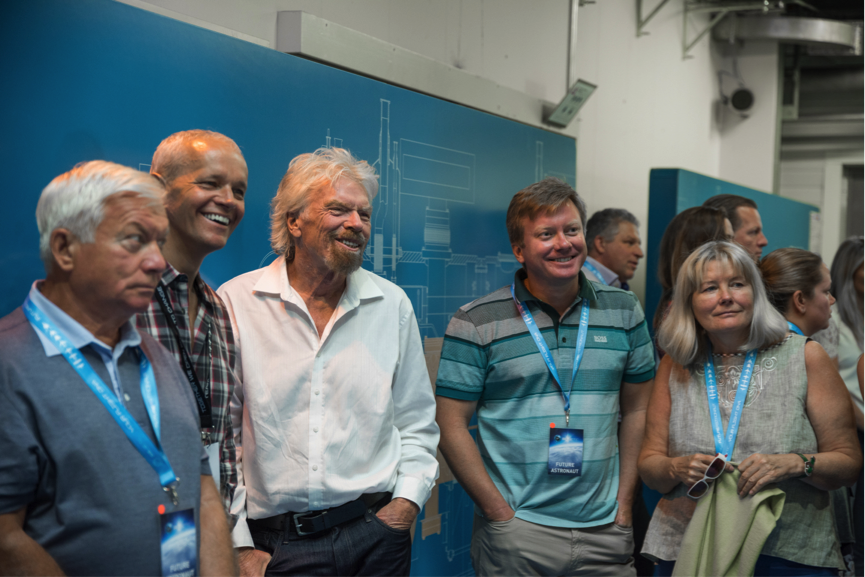 Branson brings Virgin Galactic to CERN  