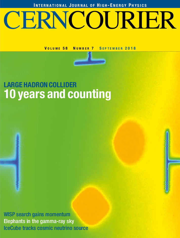 CERN Courier Sep 2018 cover