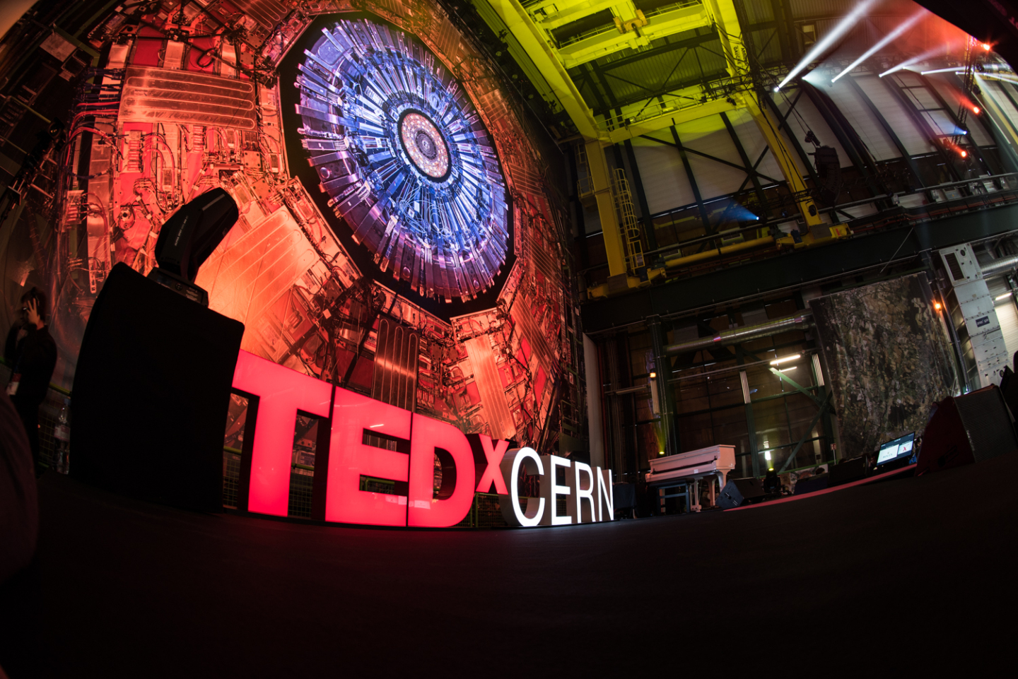 Stage of the TEDxCERN event