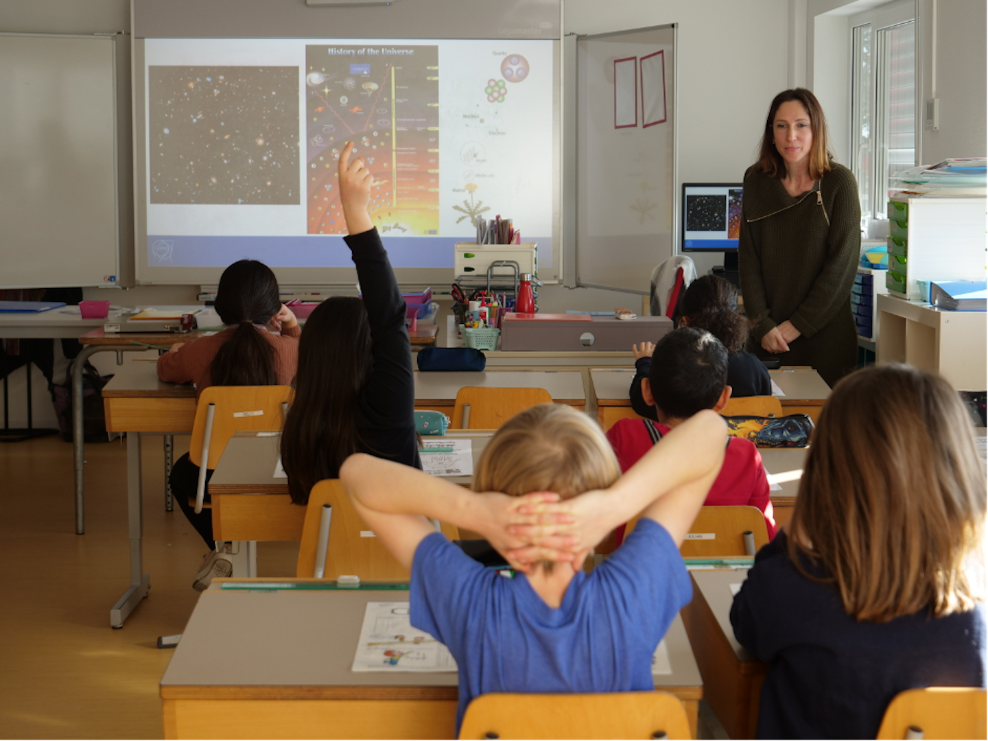 Women in a classroom. (Image: CERN) 