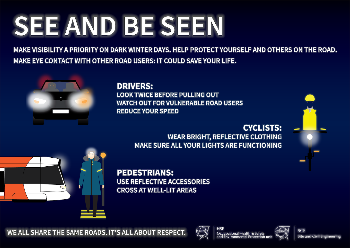 Road safety poster