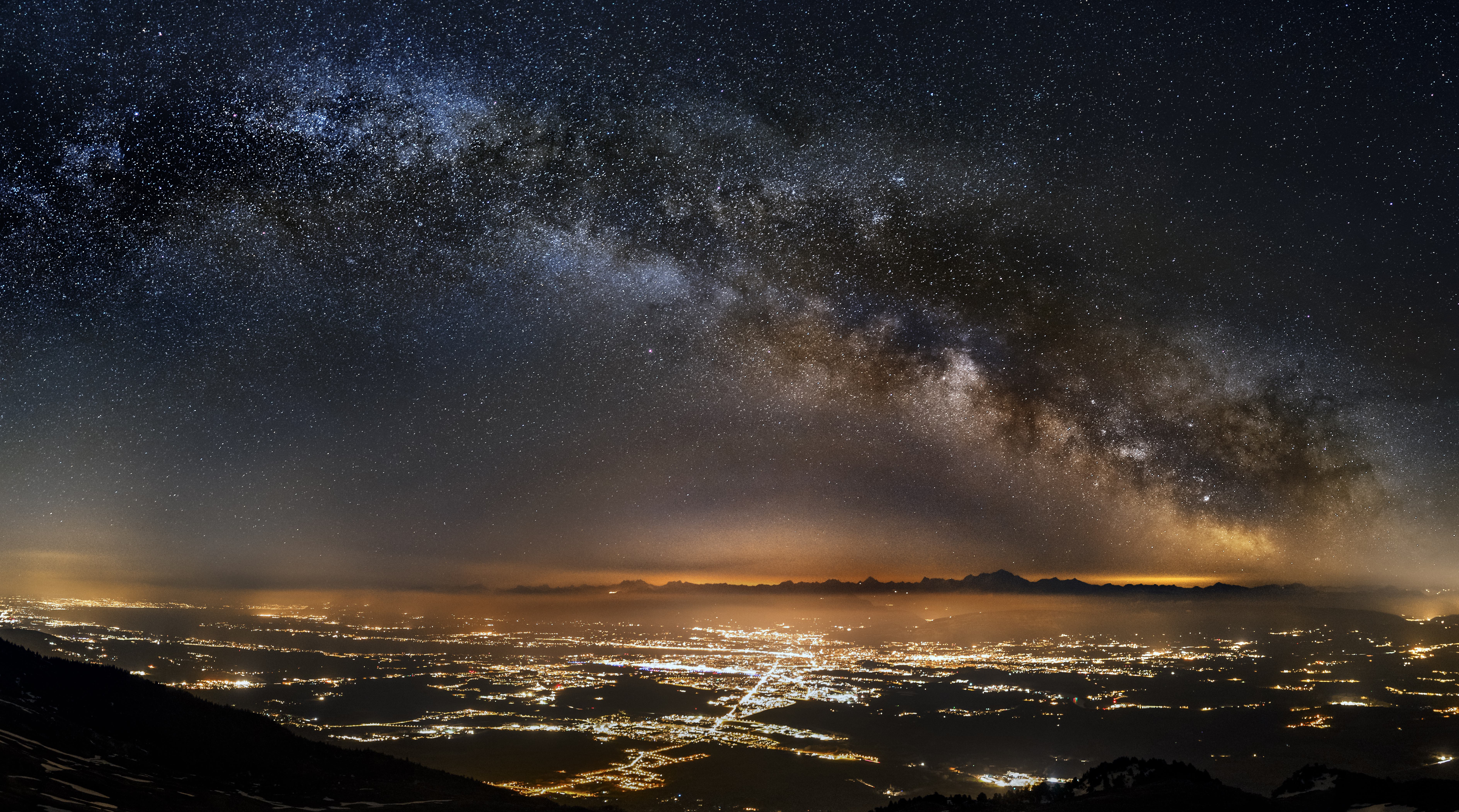 View of the Milky Way above CERN (Credit: Aude Nowak/CERN)