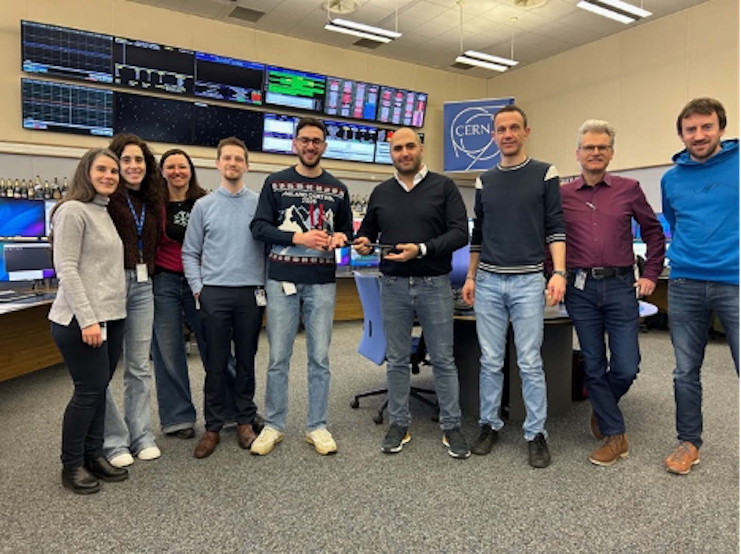 People in the CERN Control Center