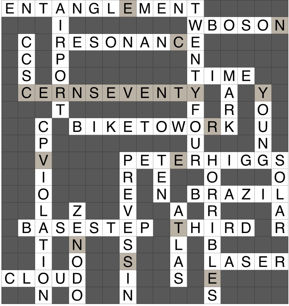 completed crossword