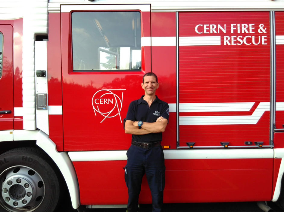 Franck Chambolle, firefighter at CERN 